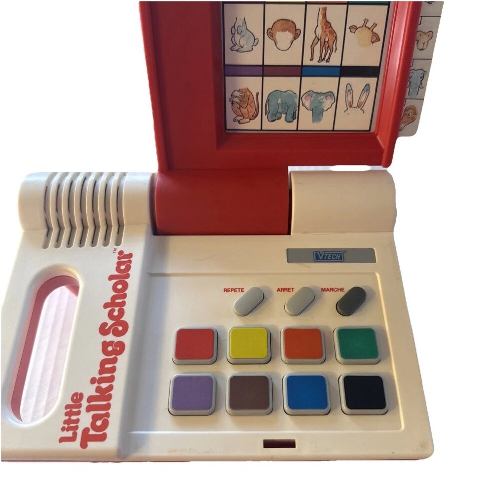 FRENCH Vintage 1989 Vtech Little Talking Scholar Interactive WORKING - 25 Cards - Picture 14 of 14